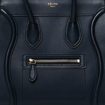 Celine Smooth Calfskin Micro Luggage Navy 8 of 12