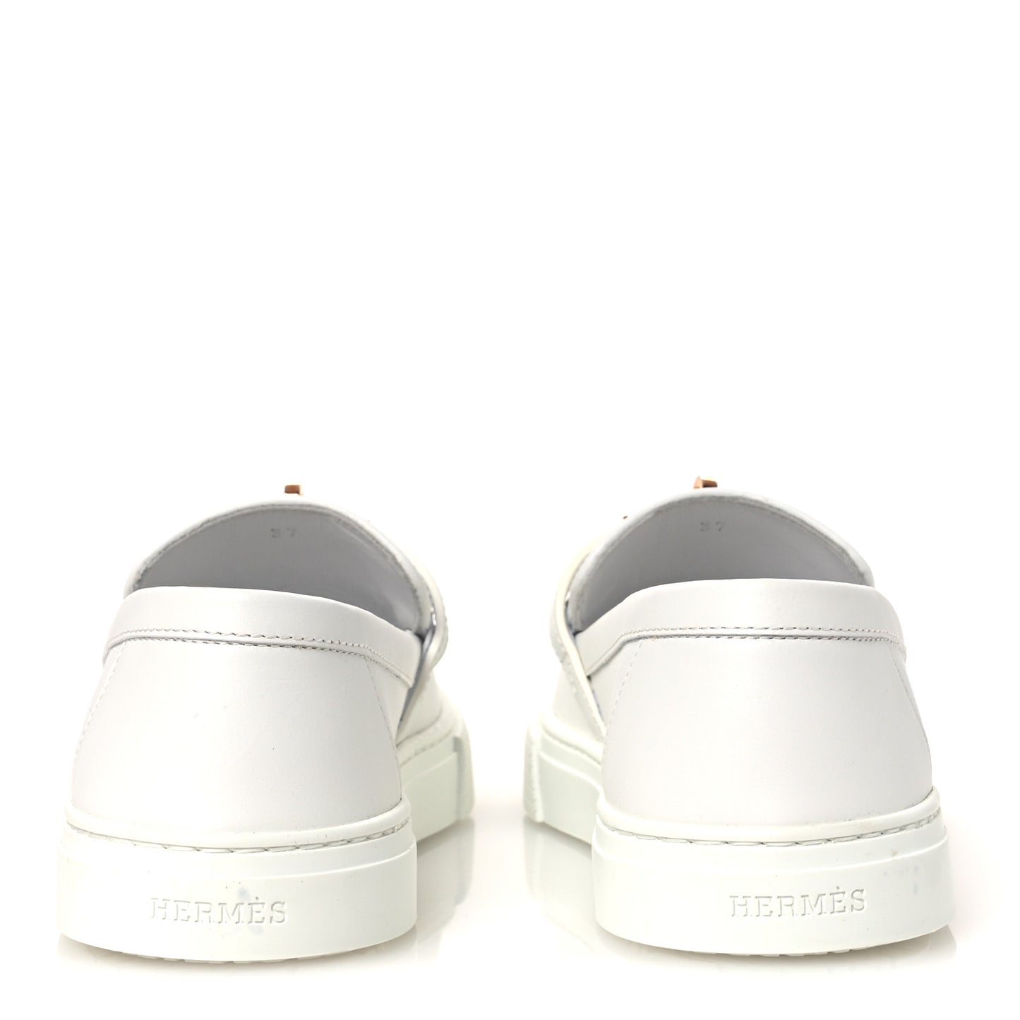 Calfskin Game Slip On Sneakers White