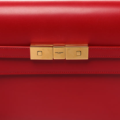 Saint Laurent Smooth Calfskin Manhattan Shoulder Bag Rouge Eros 8 of 10