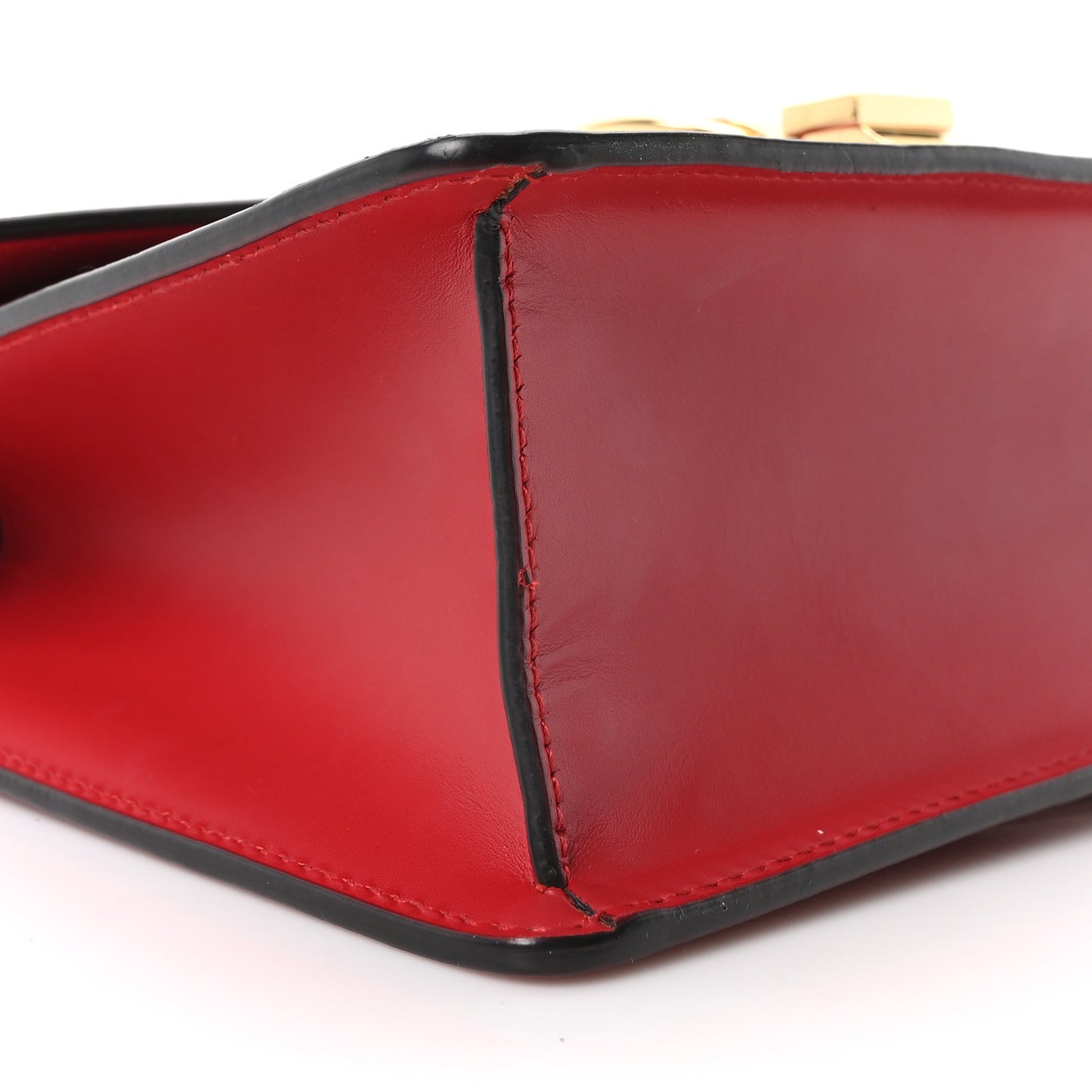 Calfskin Small Sylvie Shoulder Bag Hibiscus Red