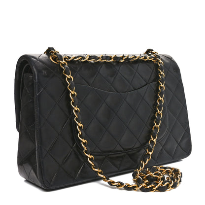 Chanel Lambskin Quilted Medium Double Flap Black 3 of 11
