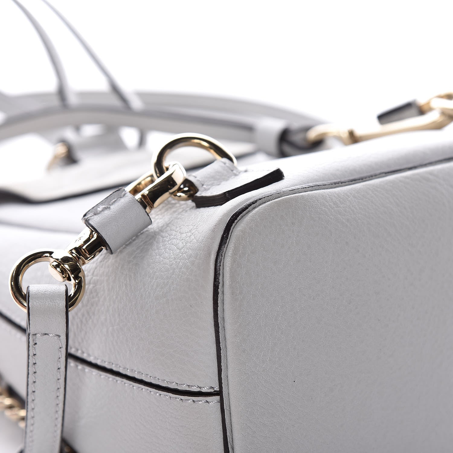 Chloe Suede Calfskin Mini Faye Backpack Airy Grey 13 of 14