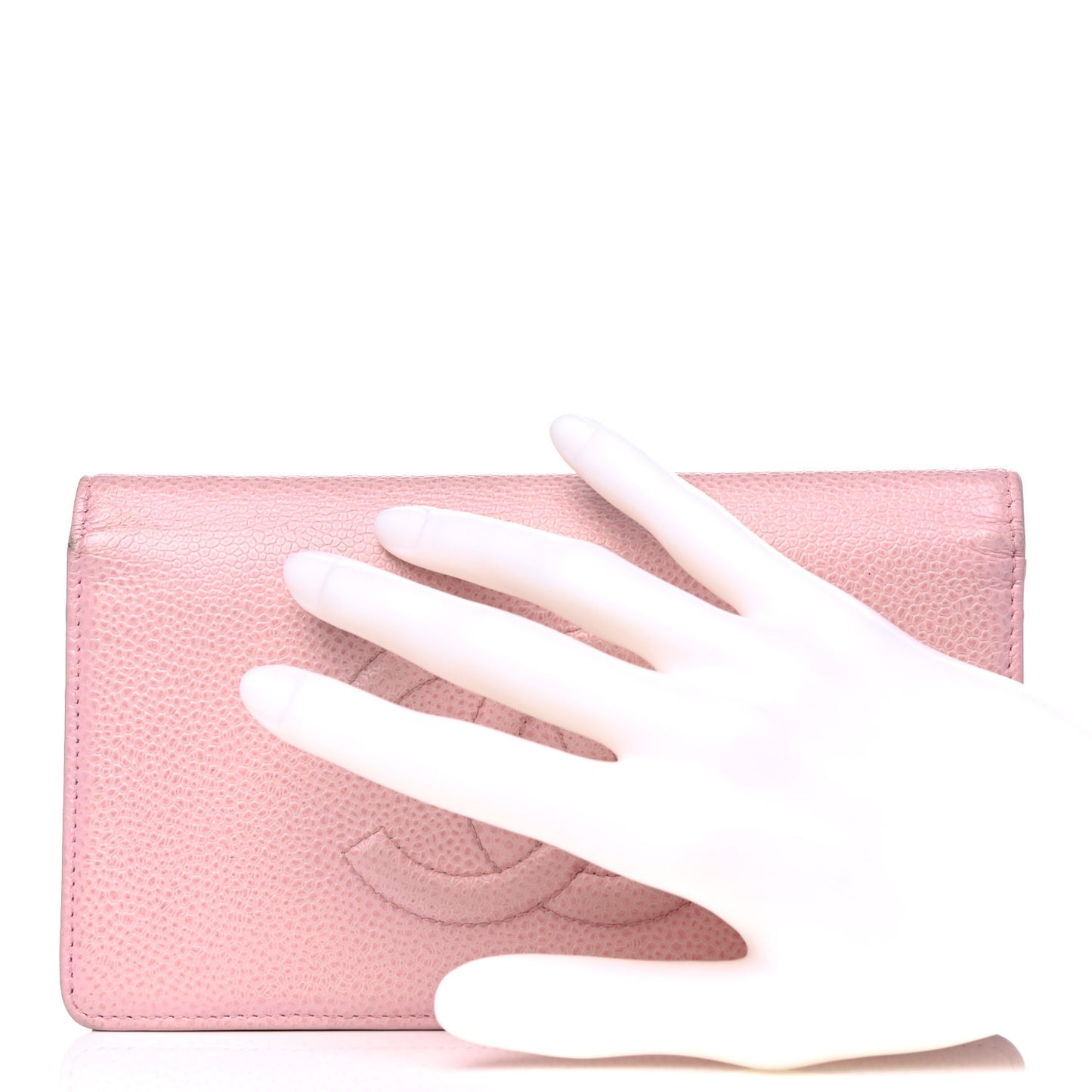 Caviar Timeless CC Yen Wallet Pink
