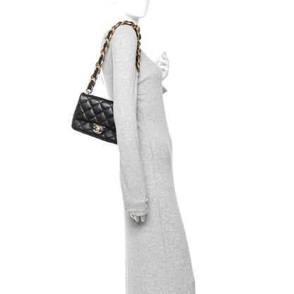 Chanel Lambskin Quilted Small Funky Town Flap Black 2 of 10