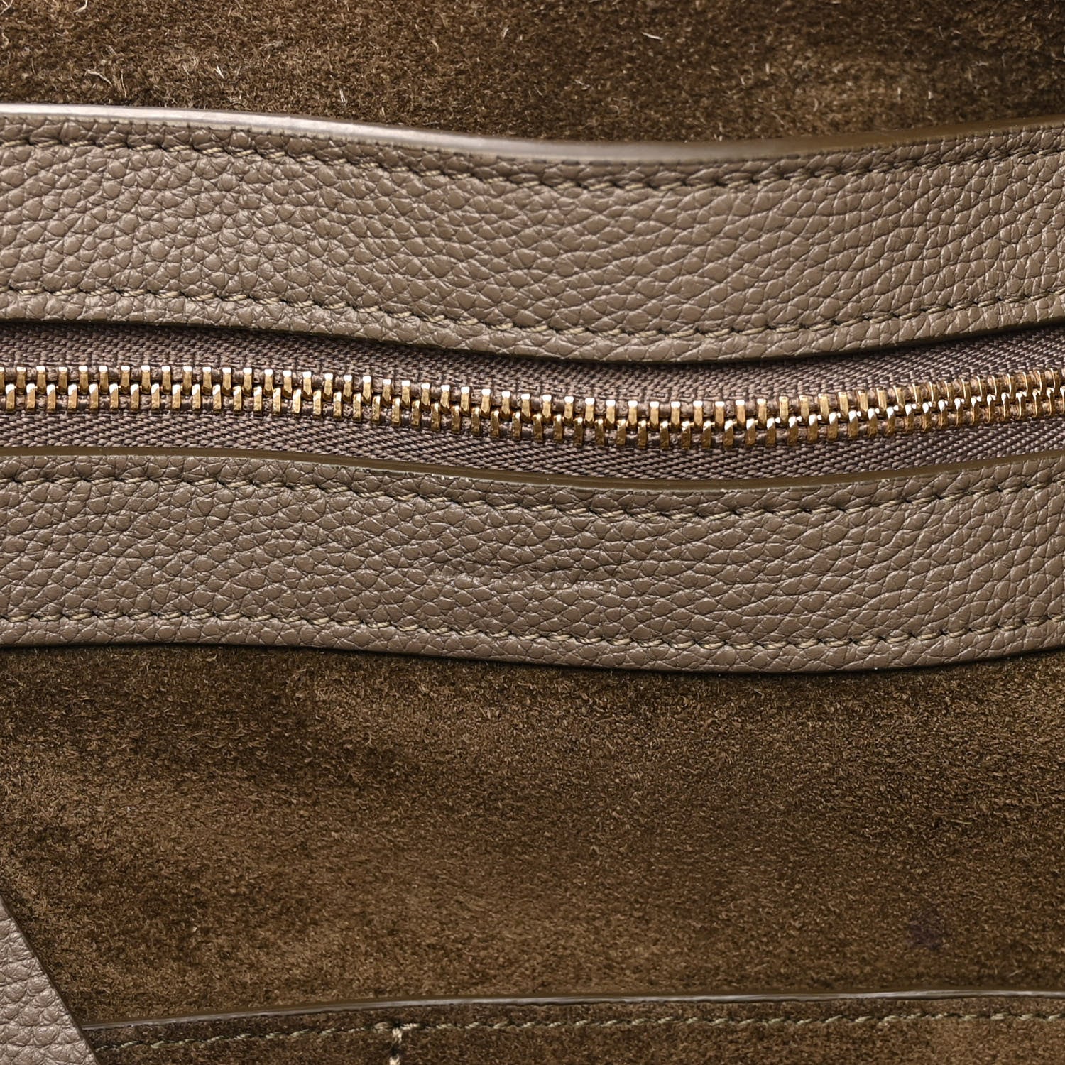 Celine Soft Grained Calfskin Small Belt Cabas Phantom Taupe 6 of 9