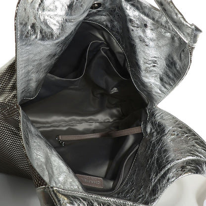 Chanel Perforated Lambskin Hollywood Hobo Metallic Silver 5 of 7