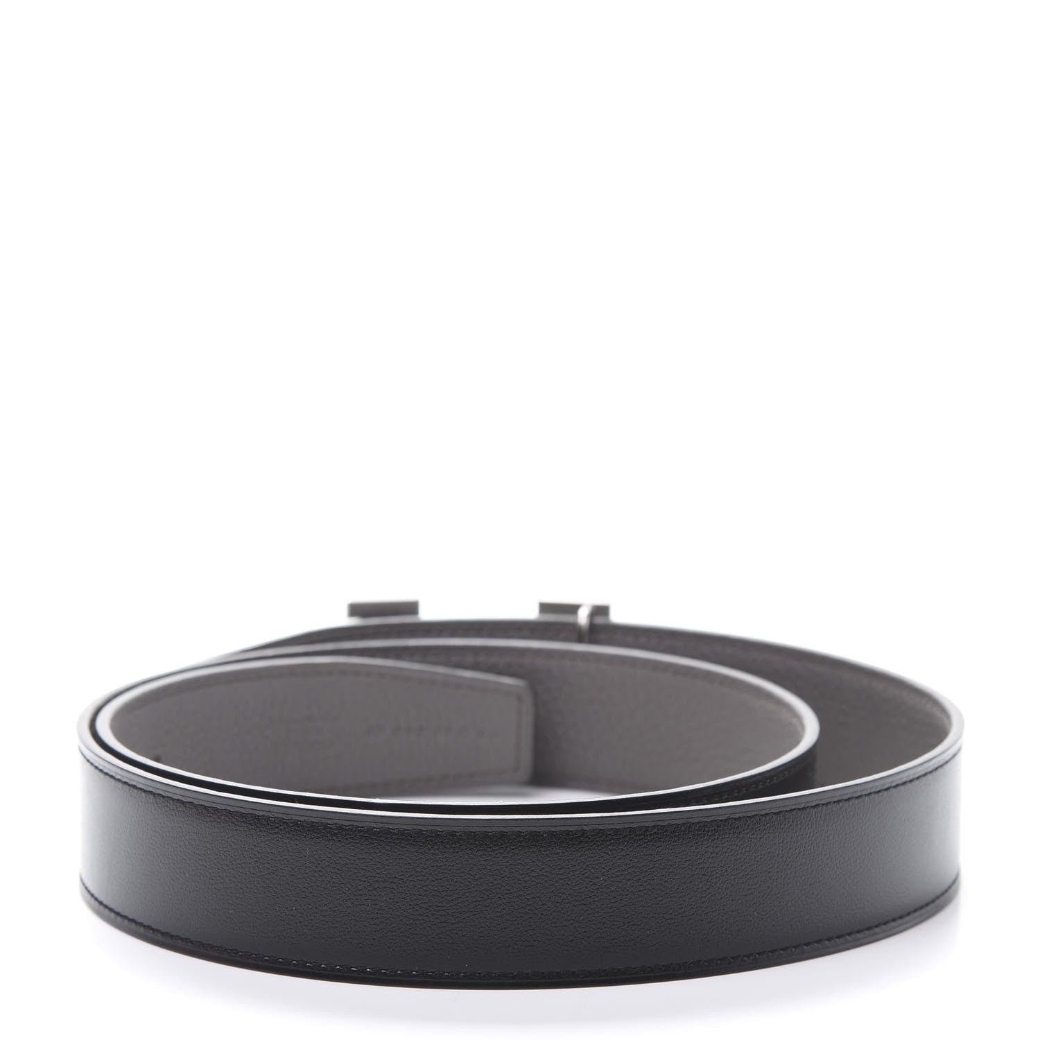 Hermes Box Togo 32mm H Belt 90 Black Etain 2 of 6