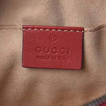 Gucci Calfskin Matelasse GG Marmont Belt Bag 95 38 Hibiscus Red 6 of 11