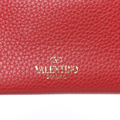 Valentino Garavani Pebbled Calfskin Mini Rockstud Crossbody Bag Rouge Pur 7 of 9