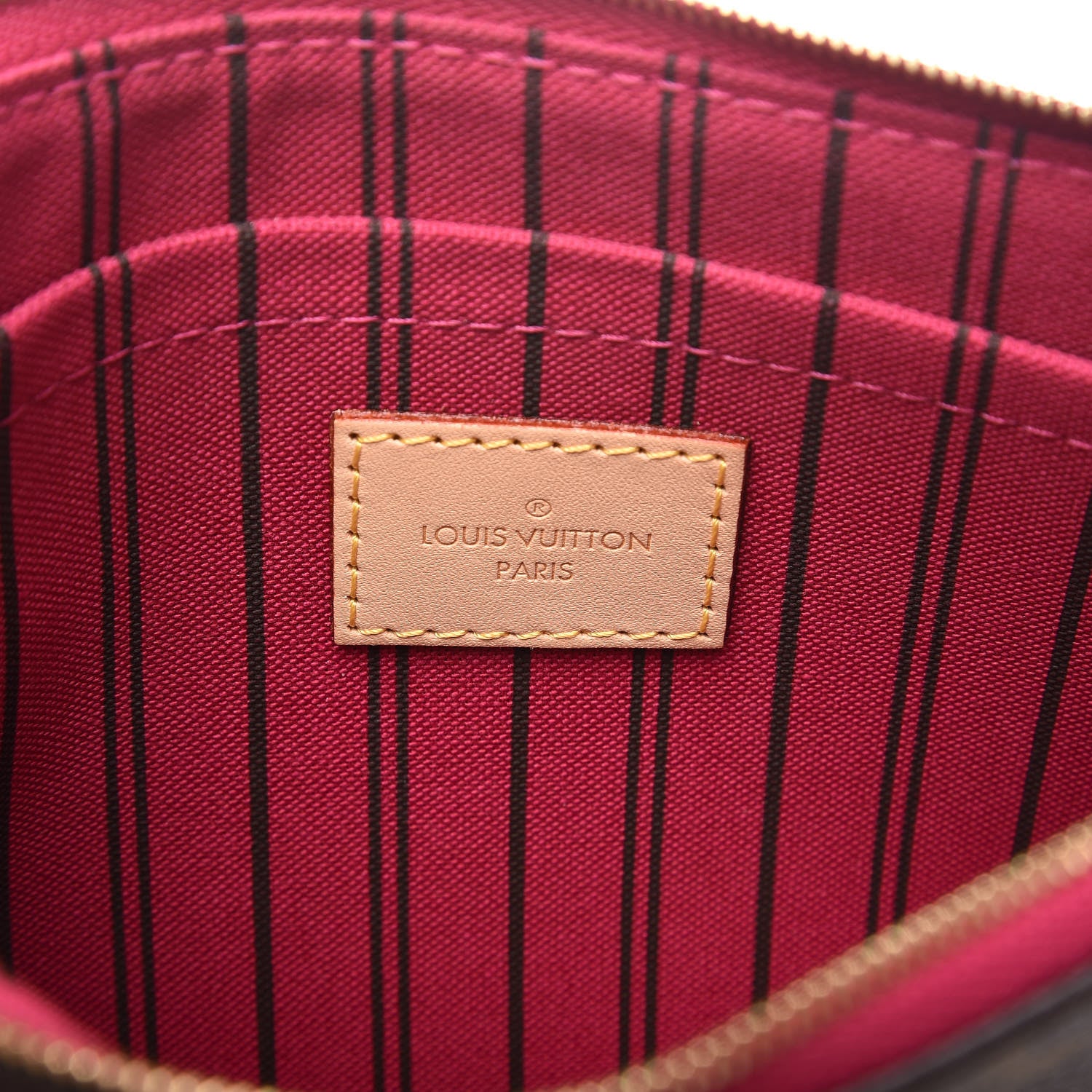 Louis Vuitton Monogram Neverfull MM GM Pochette Pivoine 6 of 8