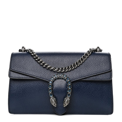 Gucci Dollar Calfskin Crystal Small Dionysus Shoulder Bag Blue Agata Montana Sapphire 1 of 12