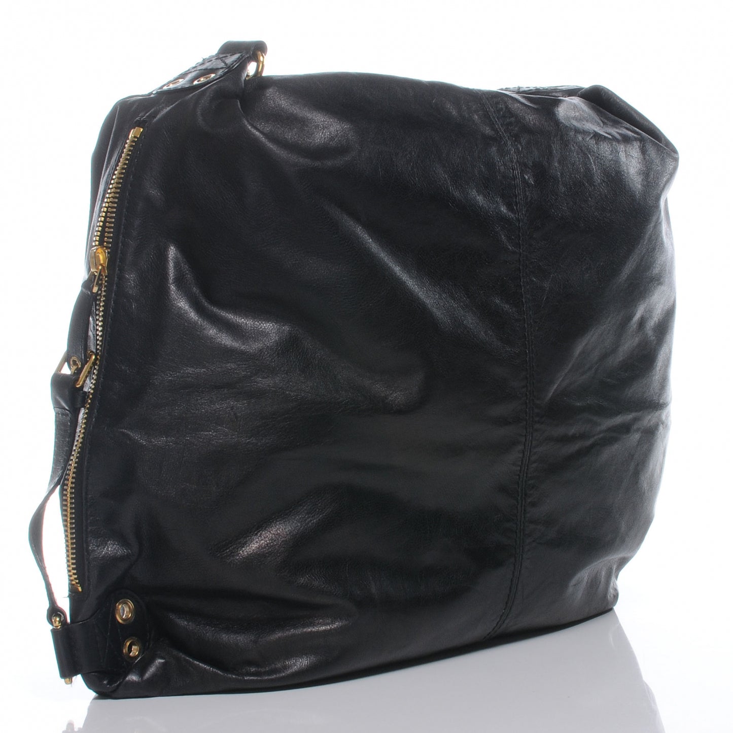 Leather Large Darwin Convertible Backpack Bag Black