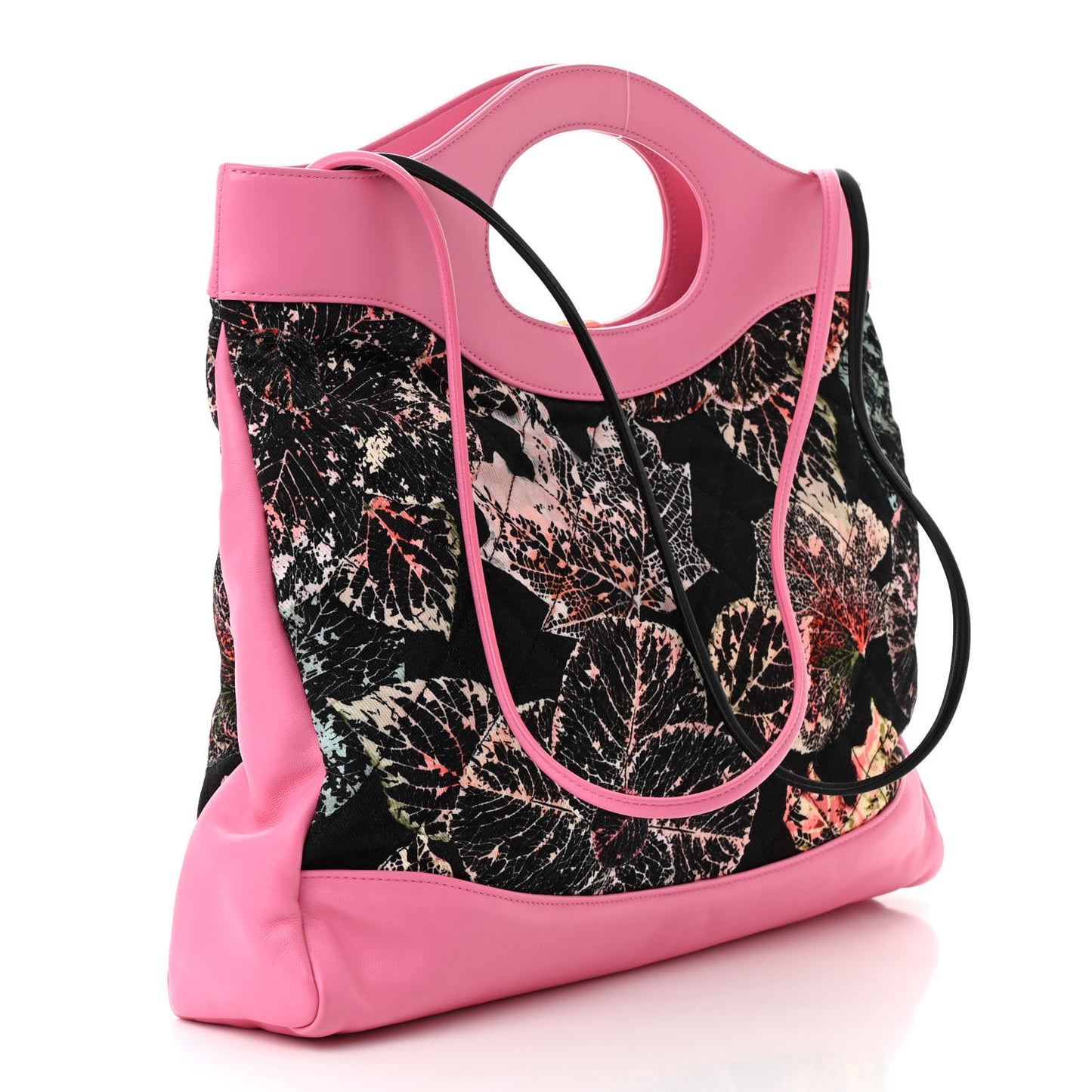 Calfskin Canvas Printed Medium 31 Shopping Bag Pink