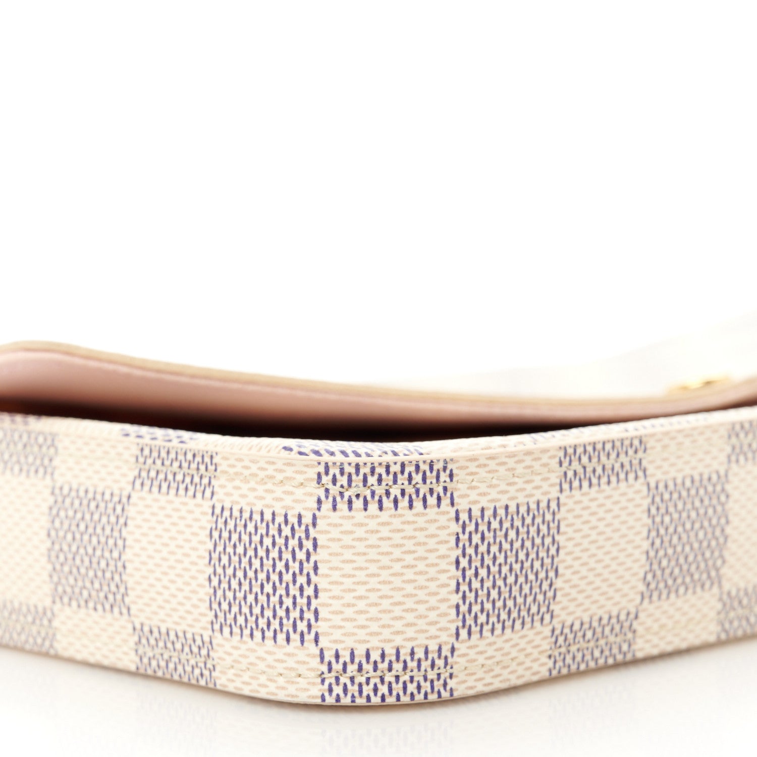Louis Vuitton Damier Azur Pochette Felicie Chain Wallet Rose Ballerine 14 of 16