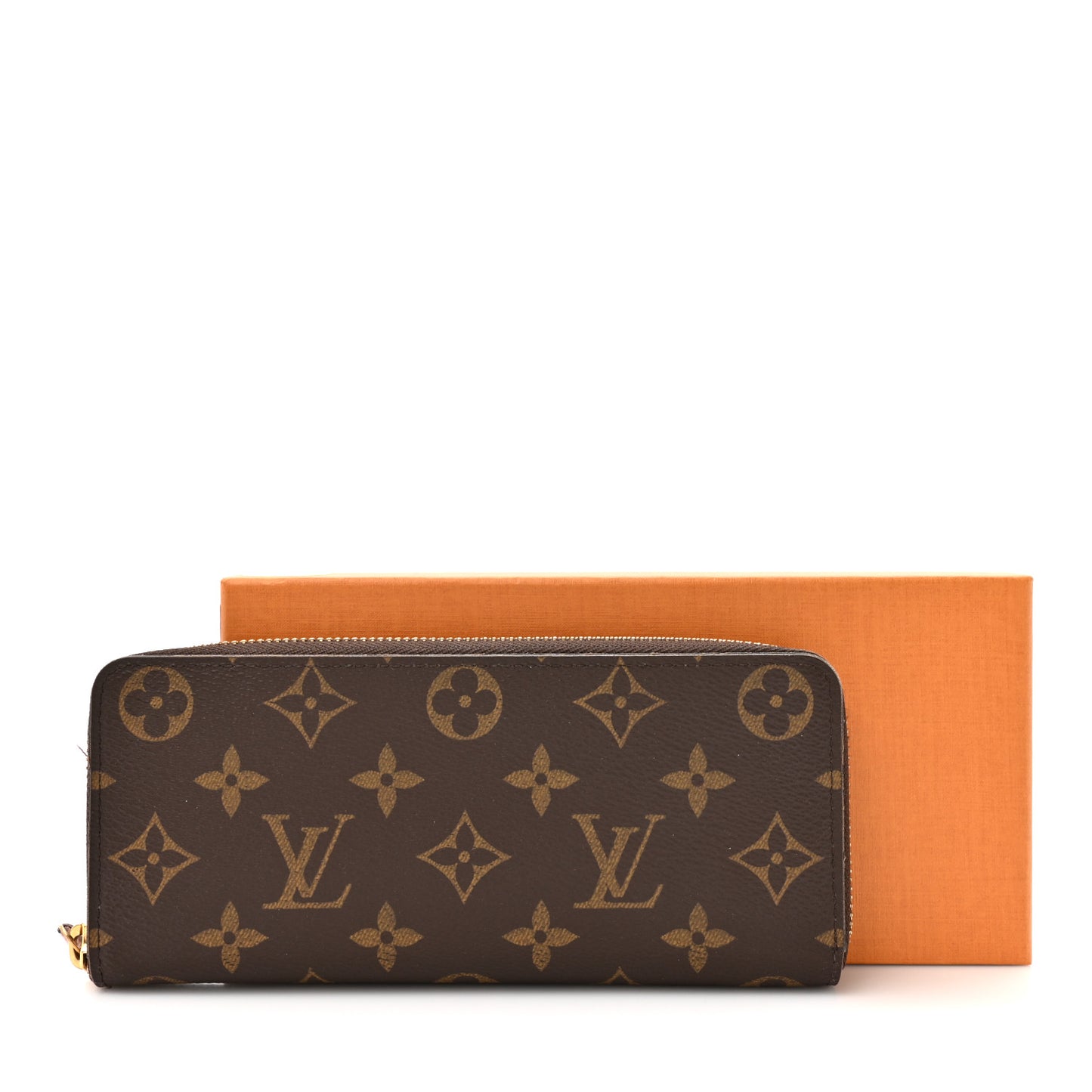 Monogram Clemence Wallet Rose Ballerine