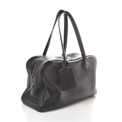 Hermes Taurillon Clemence Victoria II 35 Black 3 of 13