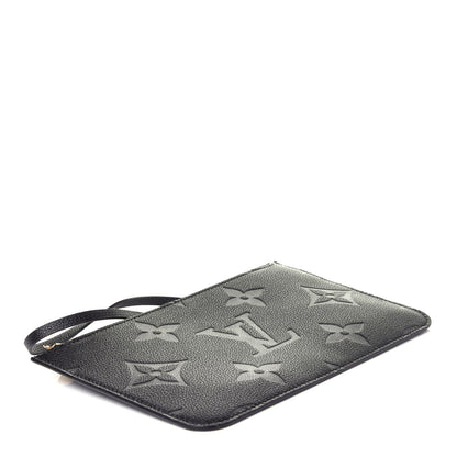 Louis Vuitton Empreinte Monogram Giant Neverfull MM Pochette Black 7 of 18