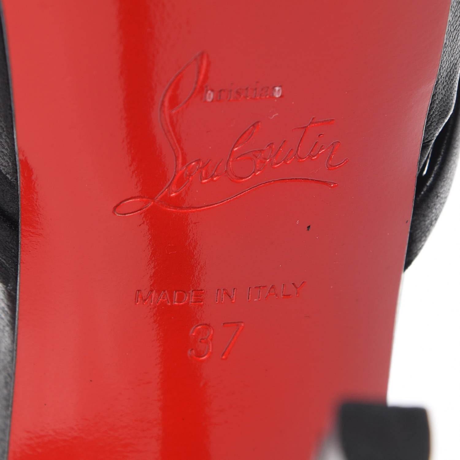 Christian Louboutin Nappa Alpilles 140 Sandals 37 Black 6 of 7