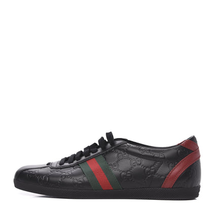 Gucci Guccissima Womens Web Sneakers 40 Black 1 of 8