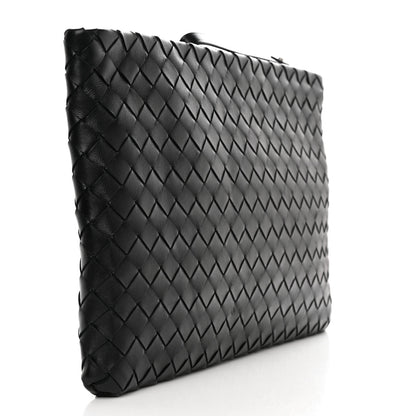 Bottega Veneta Nappa Intrecciato Zip Pouch Black 3 of 7