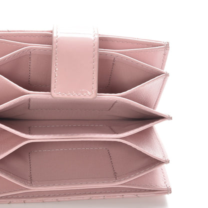 Christian Dior Patent Cannage Lady Dior 5-Gusset Card Holder Pink 5 of 15