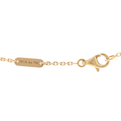 Van Cleef & Arpels 18K Yellow Gold Black Onyx Vintage Alhambra Pendant Necklace 4 of 4