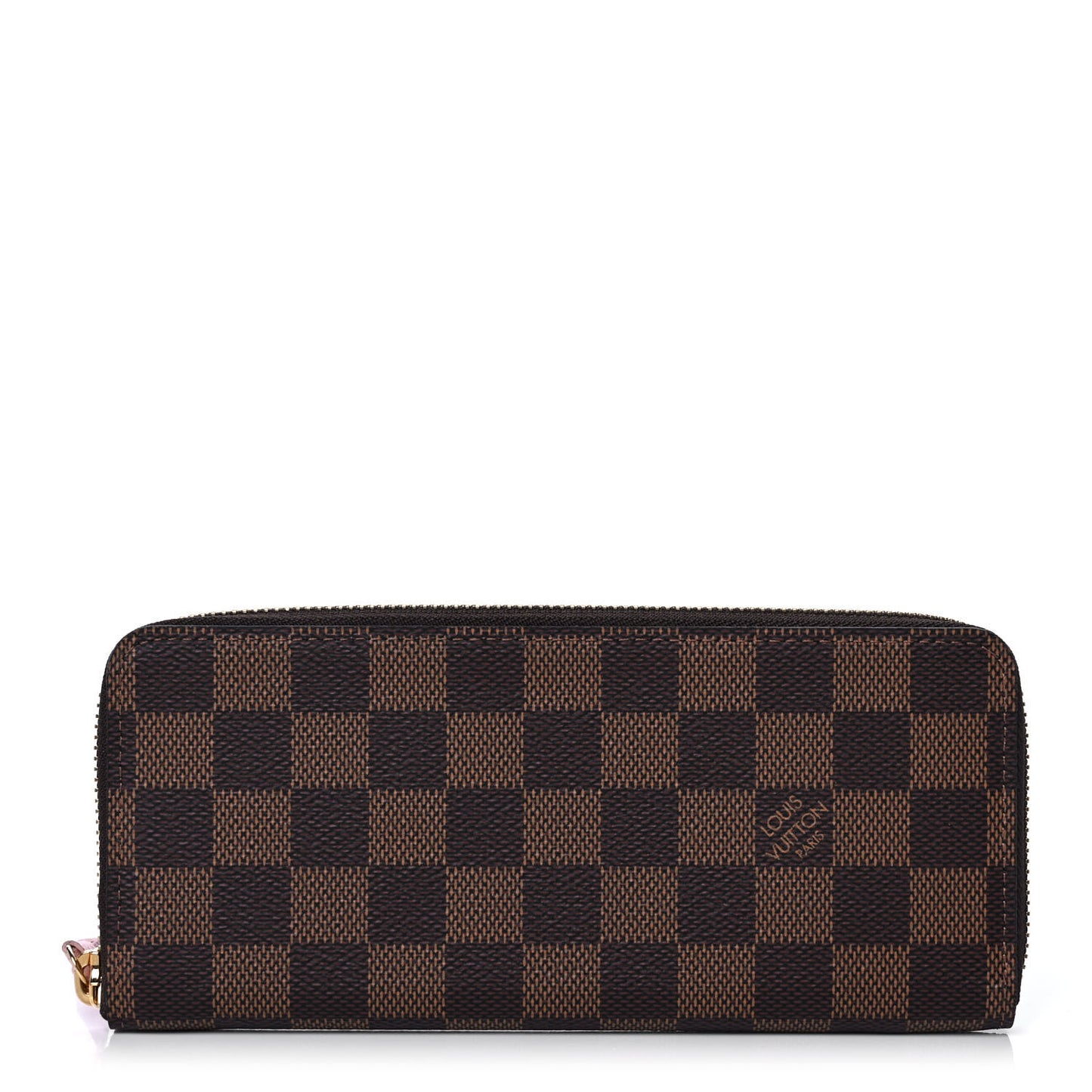 Damier Ebene Clemence Wallet Rose Ballerine