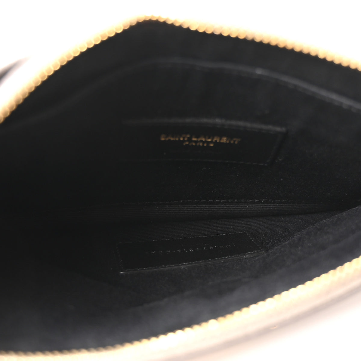 Grain De Poudre Chevron Monogram Large Bill Pouch Fog