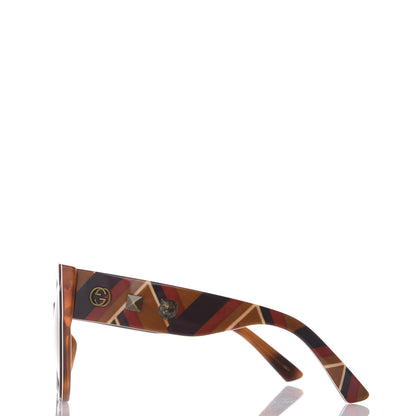 Gucci Acetate Square Frame Sunglasses GG0059S Multicolor 2 of 8
