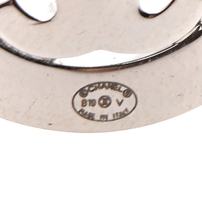 Chanel Crystal CC Round Earrings Silver 4 of 4