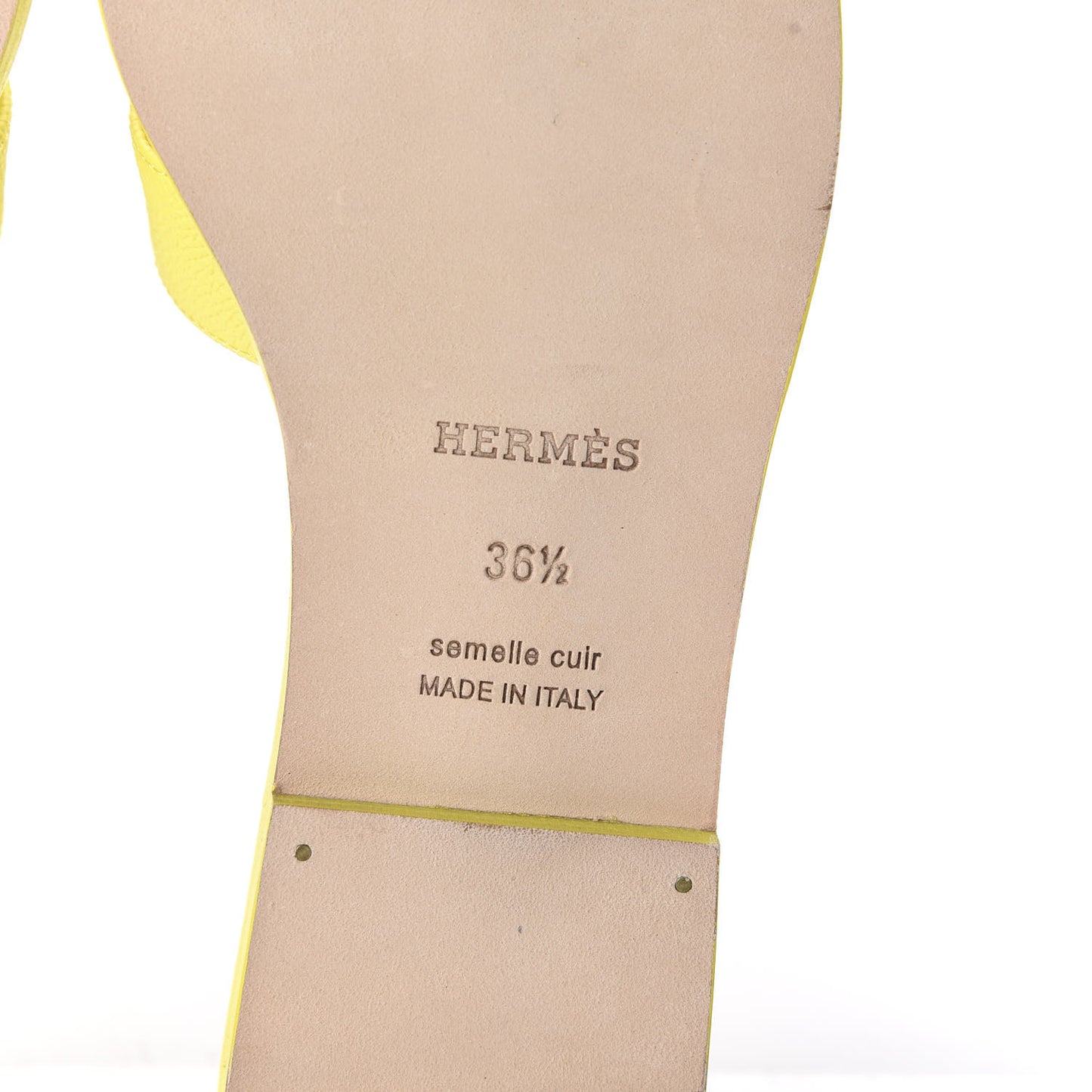 Epsom Oran Sandals 36.5 Jaune Pollen