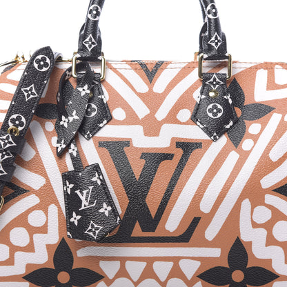 Louis Vuitton Monogram Giant Crafty Speedy Bandouliere 25 Creme Caramel 7 of 9