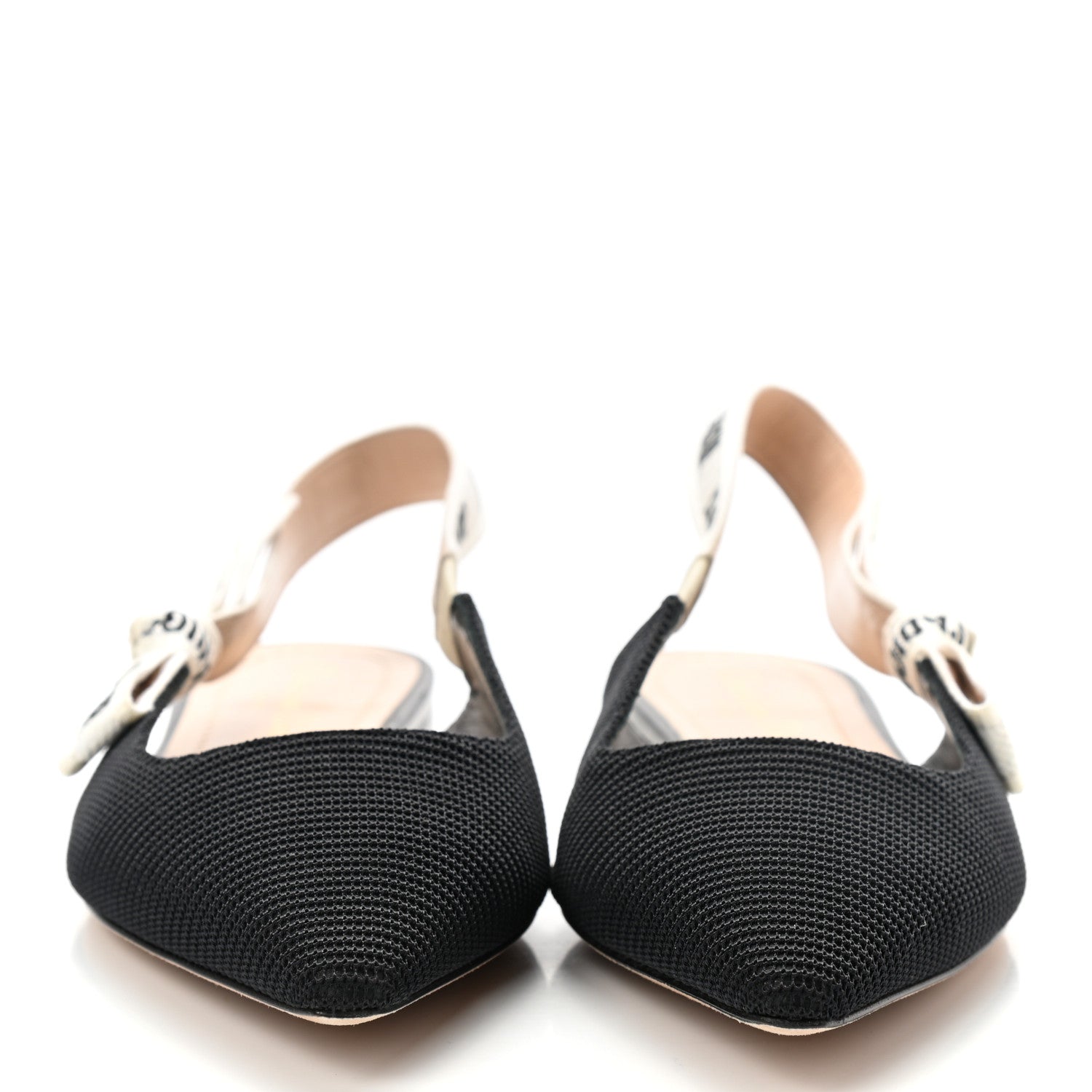 Christian Dior Technical Canvas Ribbon J'Adior Slingback Ballet Flats 36.5 Black 2 of 8