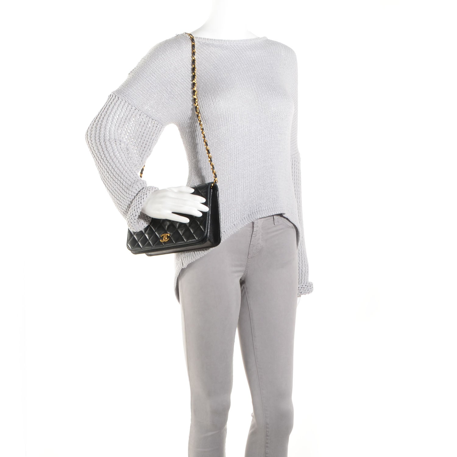Chanel Lambskin Small Single Flap Black 2 of 7
