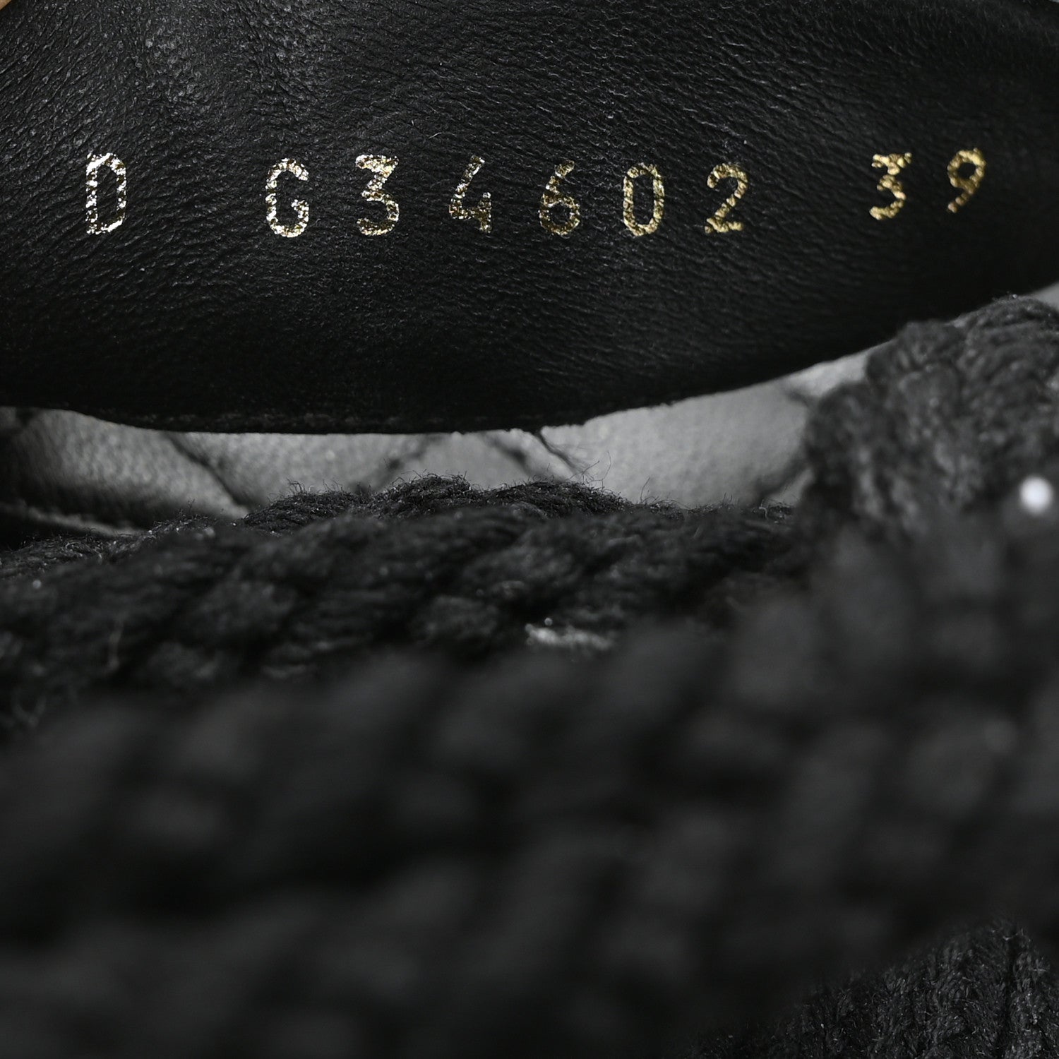 Chanel Cord Lambskin Quilted Logo Sandals 39 Black 6 of 8