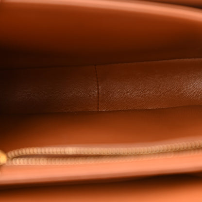 Celine Calfskin Triomphe Canvas Teen Triomphe Bag Tan 5 of 11