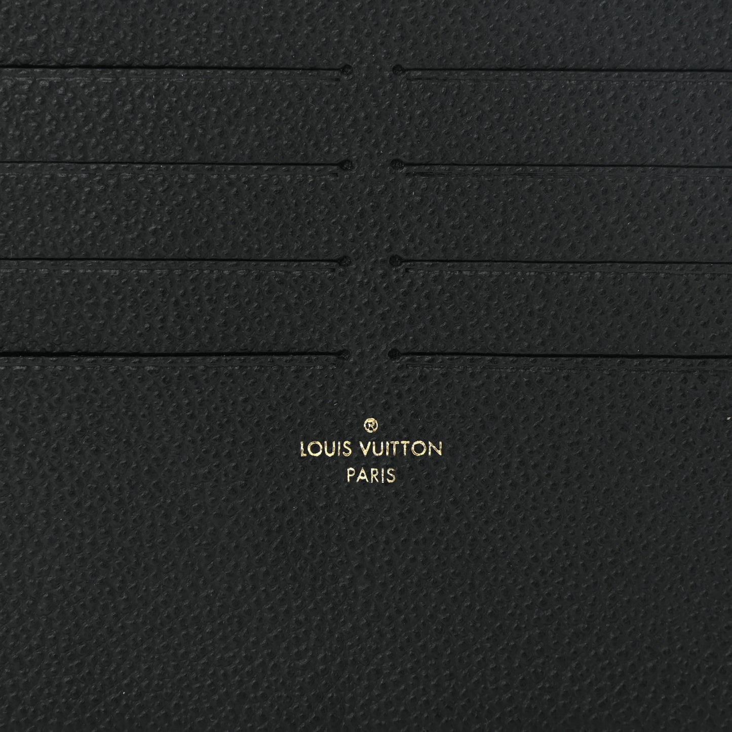 Calfskin Felicie Chain Wallet Card Holder Insert Black