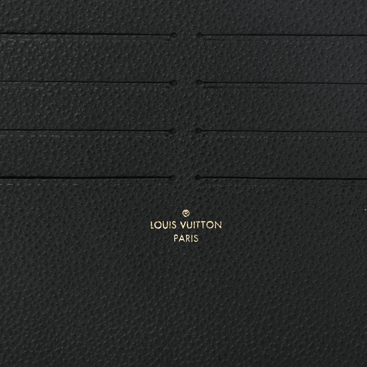Louis Vuitton Calfskin Felicie Chain Wallet Card Holder Insert Black 6 of 8