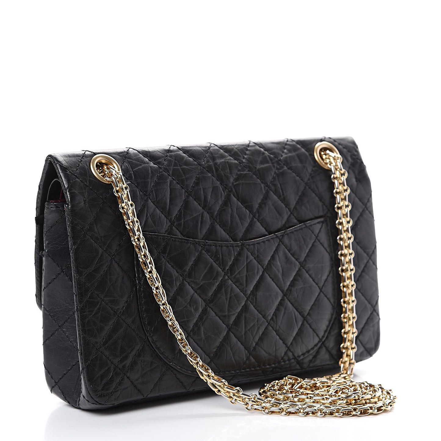 Aged Calfskin 50th Anniversary 2.55 Reissue 225 Flap Black