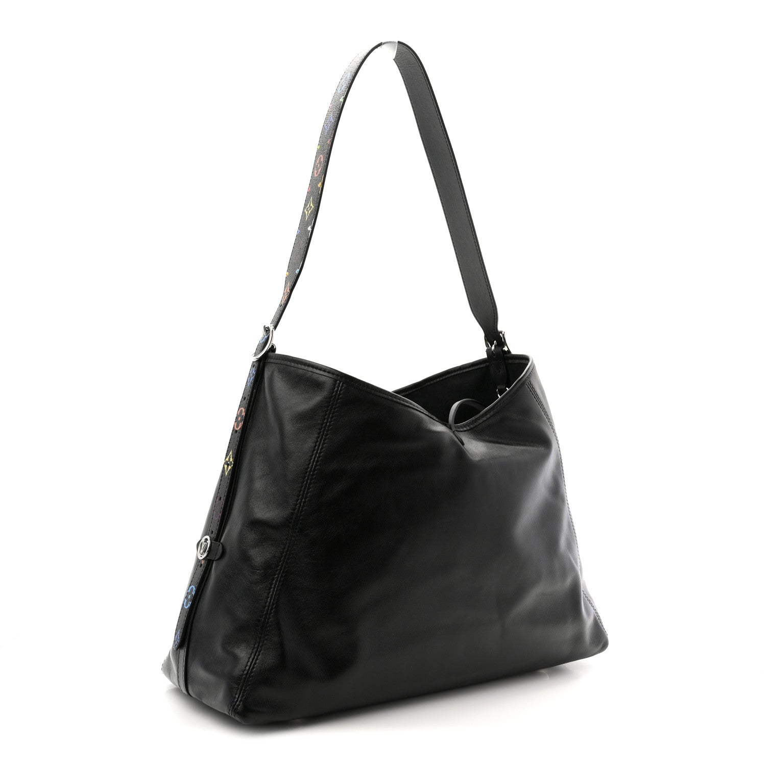 Louis Vuitton LV X TM Lambskin CarryAll Vibe MM Black 1827139 Louis Vuitton LV X TM Lambskin CarryAll Vibe MM Black 1827139