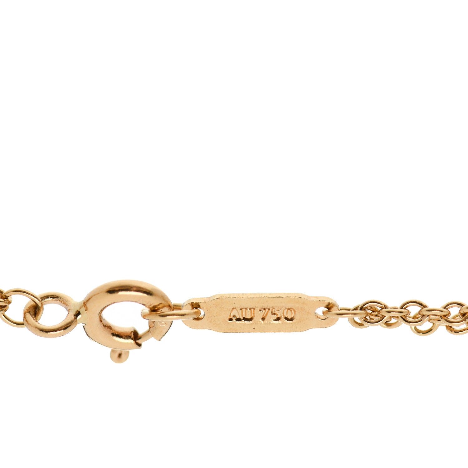 Tiffany 18K Yellow Gold Return To Tiffany Love Heart Tag Key Bracelet 5 of 5