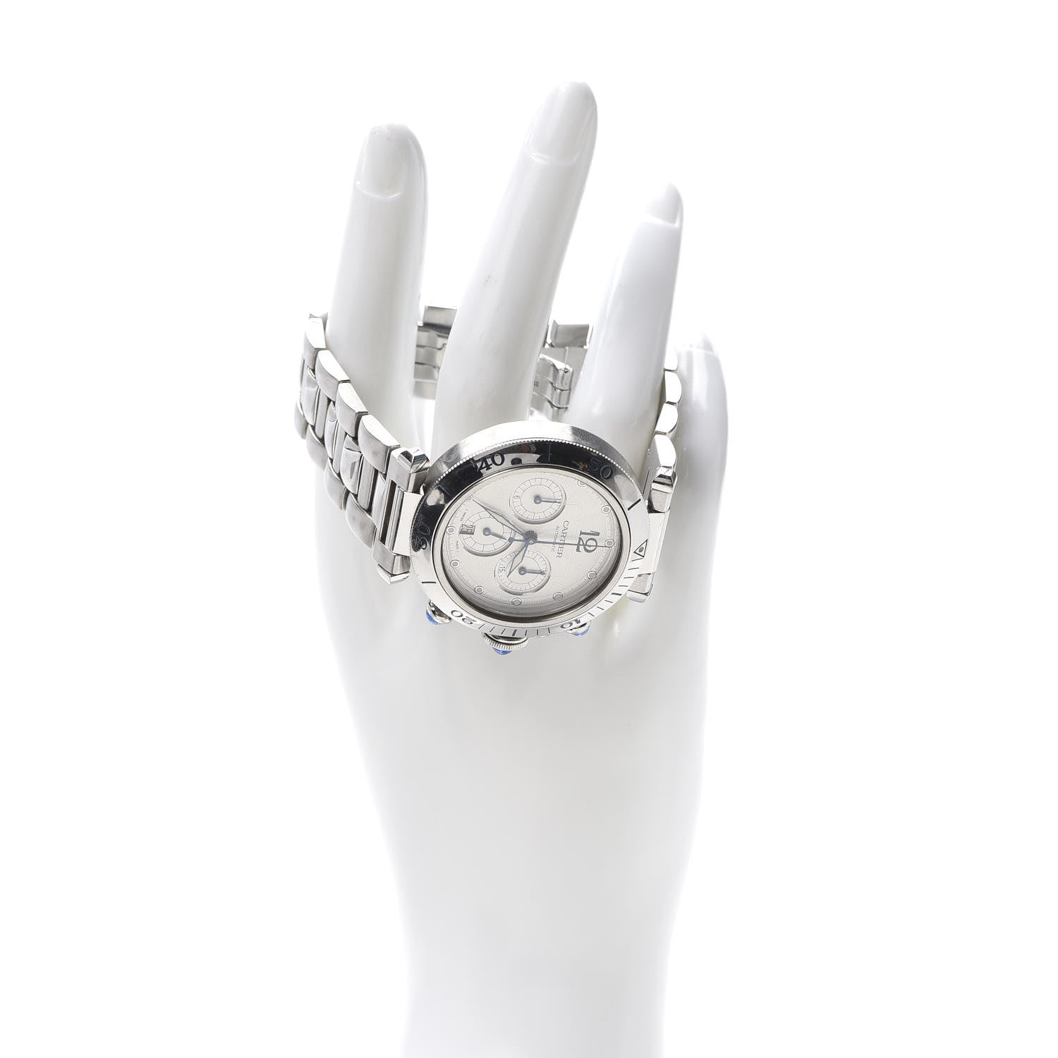 Cartier Stainless Steel 38mm Pasha C Chronograph Automatic Watch 2 of 6