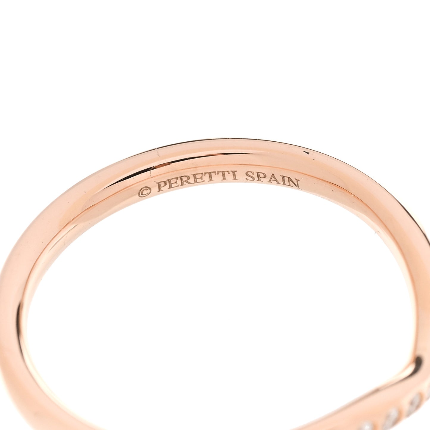 Rose Gold Diamond Elsa Peretti Wedding Band Ring 52 6