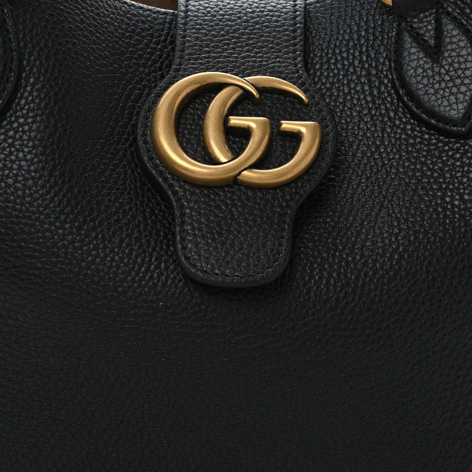 Gucci New Sakai Calfskin Lux Small Dahlia Tote Black 9 of 11