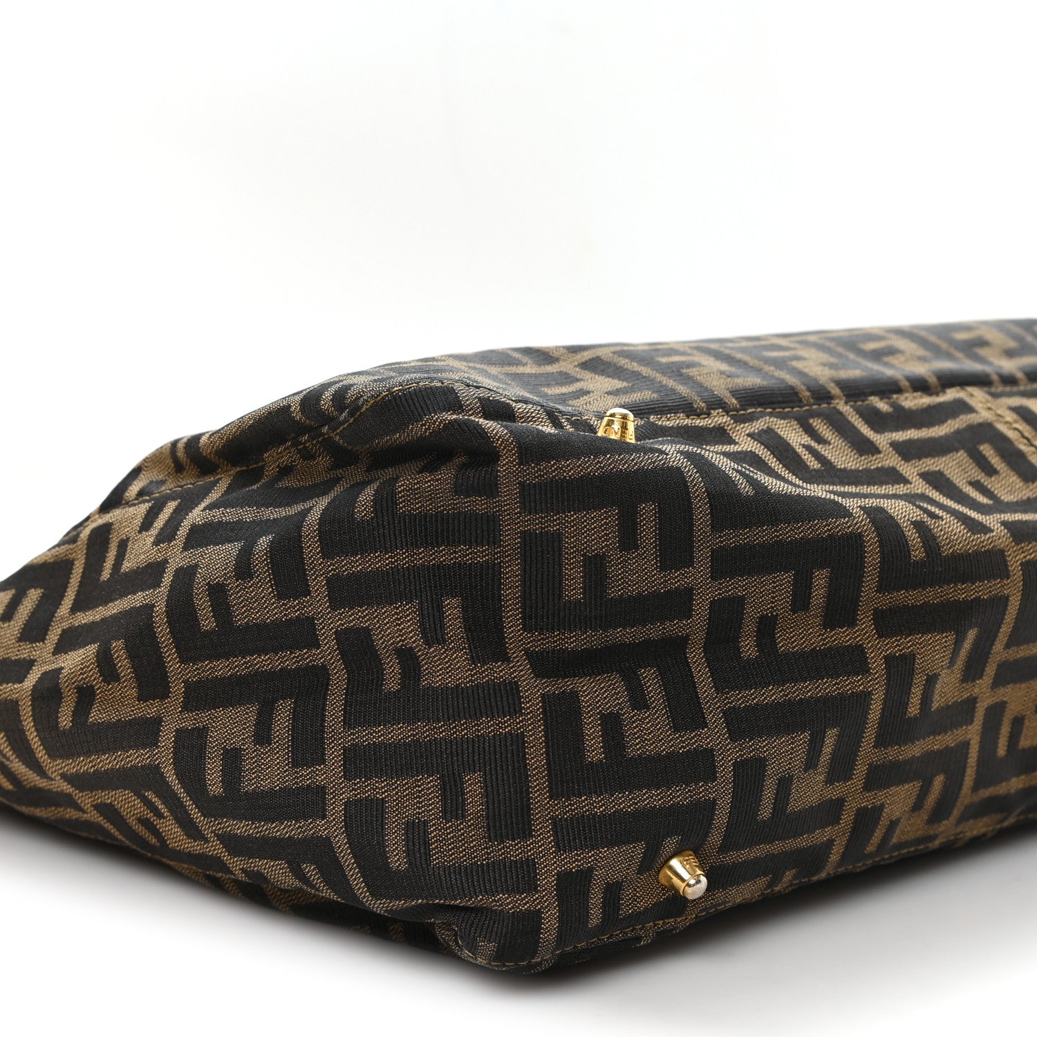 Fendi Zucca Top Handle Tote Tobacco 8 of 9