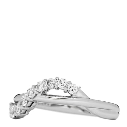 Parker & West by FASHIONPHILE Platinum Diamond .31ctw Crossover Band Ring 52 6 3 of 10
