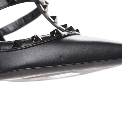 Valentino Garavani Nappa Rockstud Ankle Strap Pumps 36.5 Black 10 of 10