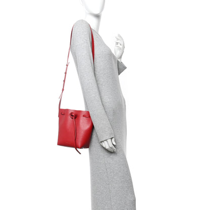 Mansur Gavriel Saffiano Mini Bucket Bag Flamma 2 of 10