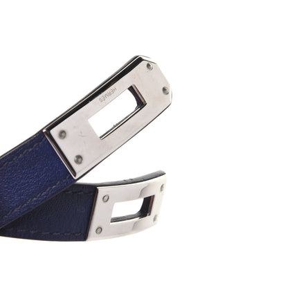 Hermes Swift Kelly Double Tour Bracelet S Bleu Saphir 7 of 8