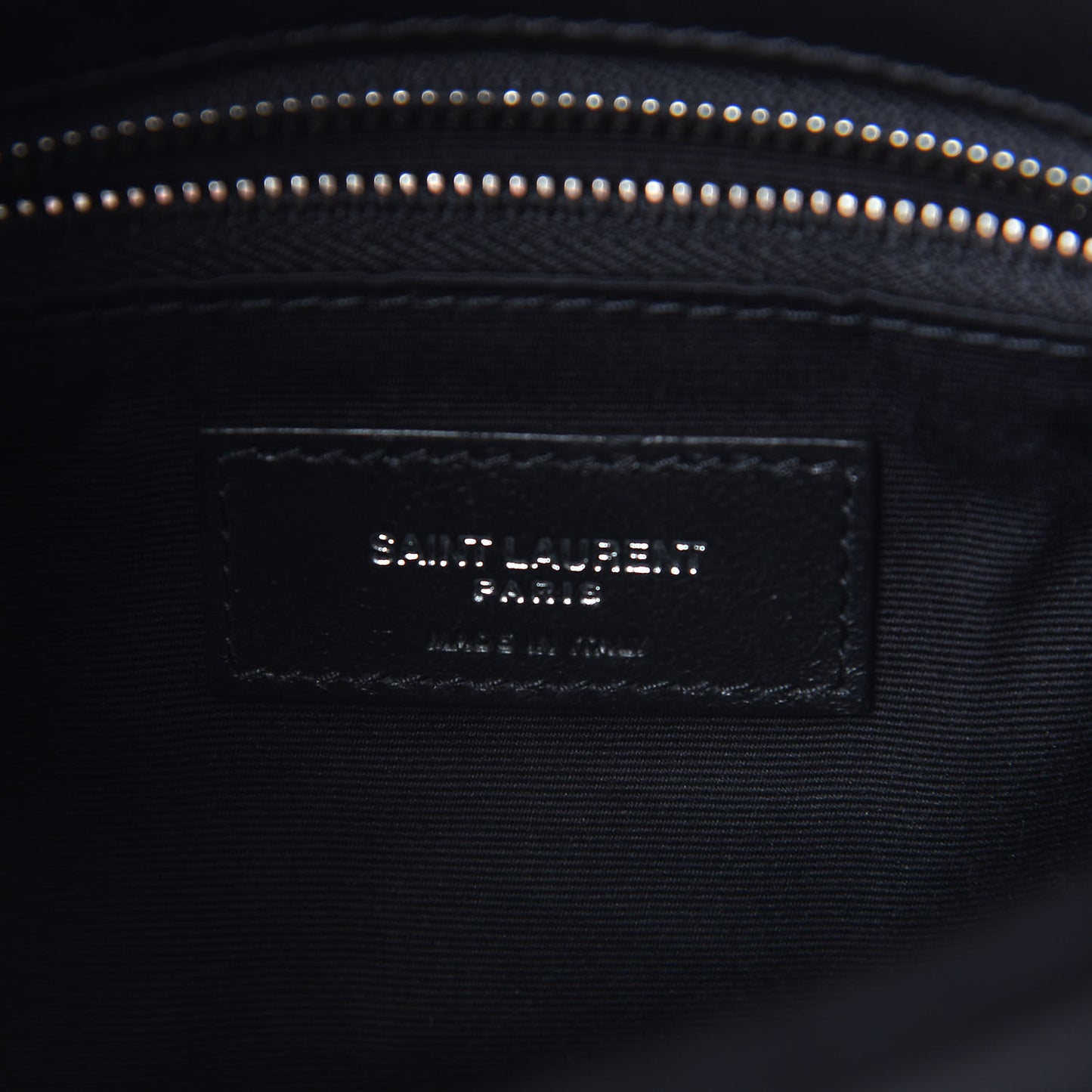 Lambskin Quilted Toy Loulou Puffer Monogram Chain Satchel Black